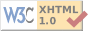 Valid XHTML 1.0